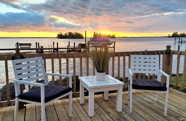 The River Cottage on the Indian River with amazing views and boat docks.
