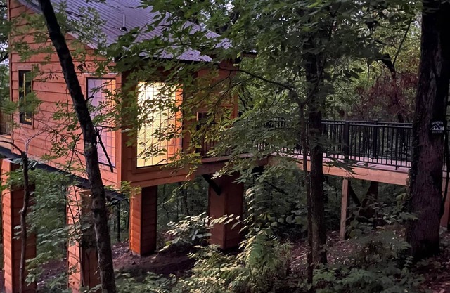 The Riverbirch Treehouse-close to town yet steps away from total wilderness