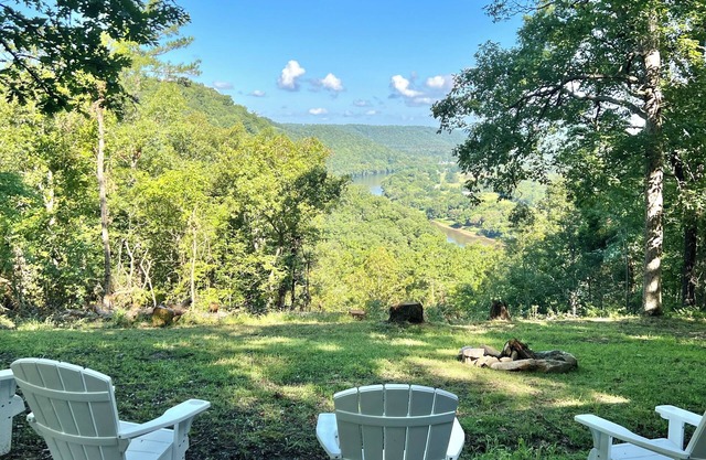 The Stone Cottage! Private with incredible views of the River and Mountains.