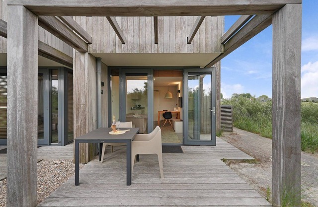 The studio for 2 persons features a stylish interior and is spread across two floors