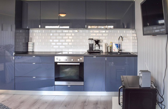 This is a lovely vacation home with a panoramic view of the Oslofjord.