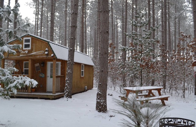 Tiny House/Cabin Close To The Dells Secluded 10 AC--the Hide Out Cabin...