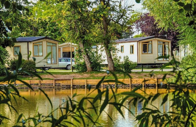 Top of the range 12ft-wide caravan with one double and one twin.