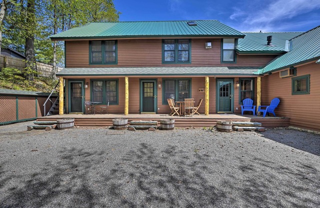 Townhome w/Deck: Walk to Mirror Lake & Main St!