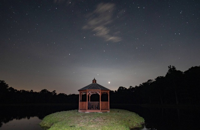 Treehouses located at Little River Canyon overlooking a private lake.