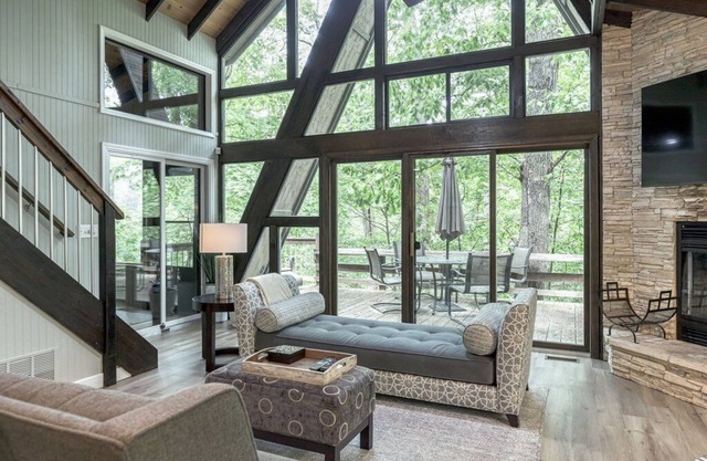 Treetop Getaway by Sarah Bernard Chalets, a Modern, Romantic Retreat for Special Occasions