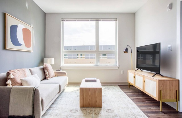 Trendy Brighton 1BR w/W/D, Gym, near T, Shops + Dining, by Blueground
