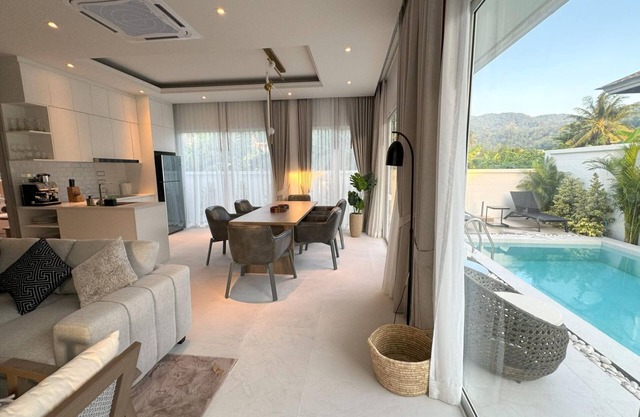 Tropical retreat at Kamala pool villa with maid