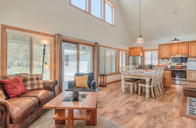 Tucked beneath the towering pines on the peaceful North end of Sunriver