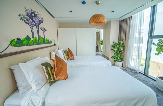 Twin room in Private villa