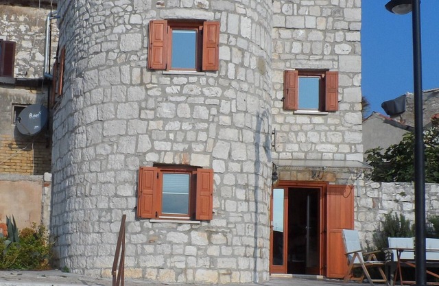 unique historical STONE TOWER DIRECTLY BY THE SEA! carefully restored