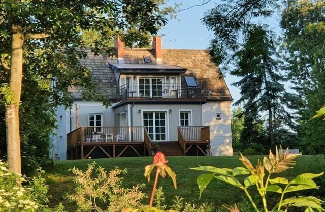 Unique house in Dębowiec with sauna and pond-view