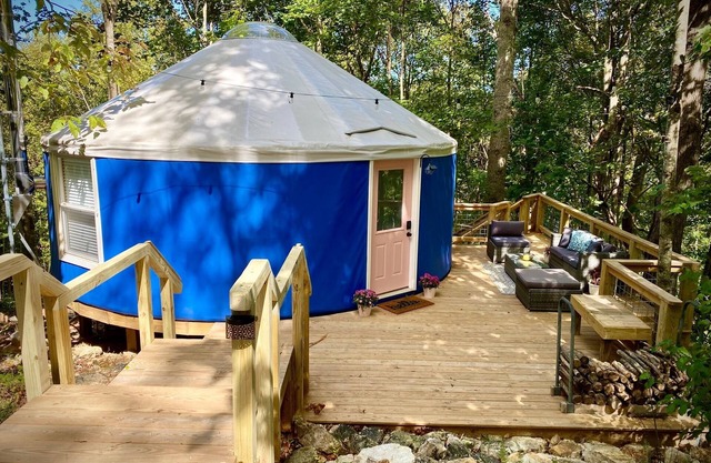 Unique Yurt on 23 Acres in the Mountains!