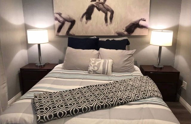 UNIT #4 Studio/1-bath 300 sq. ft suite with Parking & 2 Beds including a kitchenette