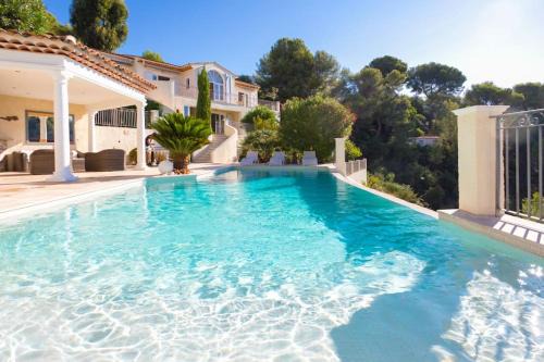 Villa Colomars sea view-swimming pool, terrace&BBQ