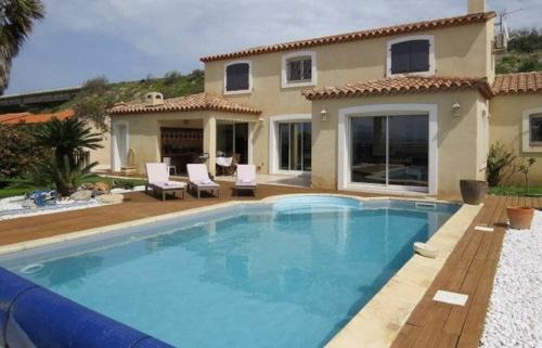 Villa piscine privée superbe Vue Etang Leucate 8JBART580