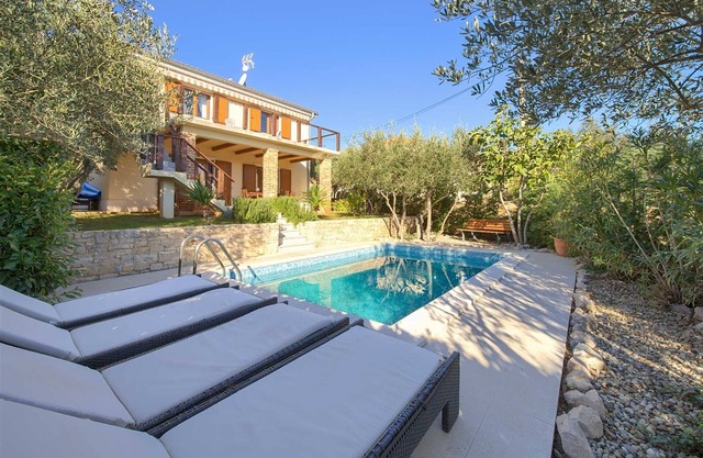 Villa Rustika with a swimming pool and beautiful Seaview