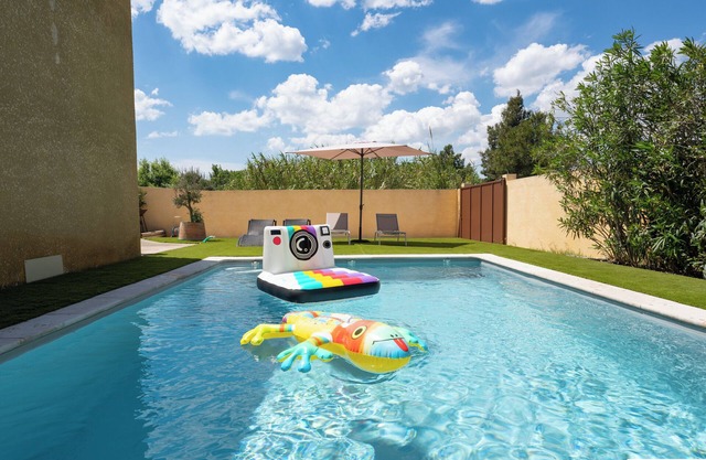 Villa T4 climatisée avec piscine privée