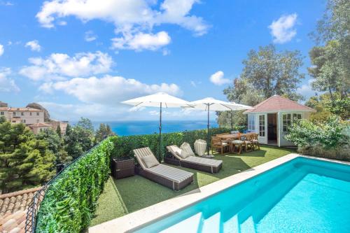 Villa with Panoramic Sea View & Private Pool Roquebrune-Cap-Martin & Monaco