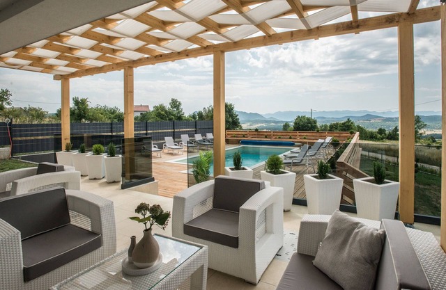 Villa with two pools