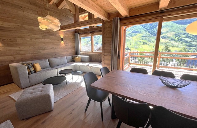 Vue exceptionnelle ! Chalet moderne + sauna privé