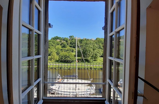 Vue sur le port de Dinan