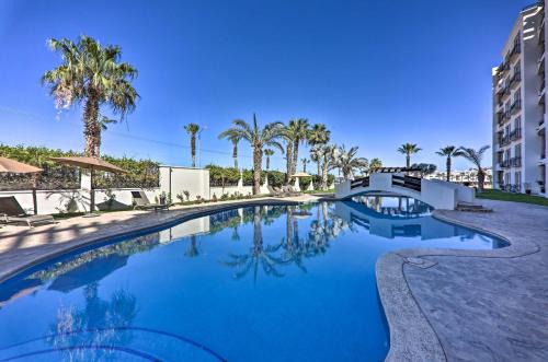 Walk to Beach Modern Cabo Condo with Balcony!