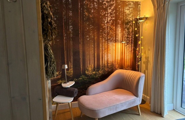 Warm up with a sauna, hot tub and games