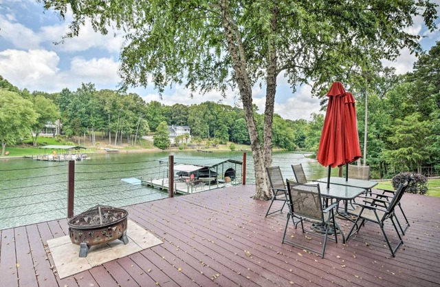 Waterfront Getaway with Fire Pit and Game Room!