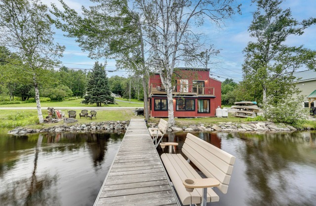 Waterfront 'Little Red Camp' on Moose River