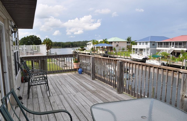 Waterfront location! Halfway between downtown and the Gulf