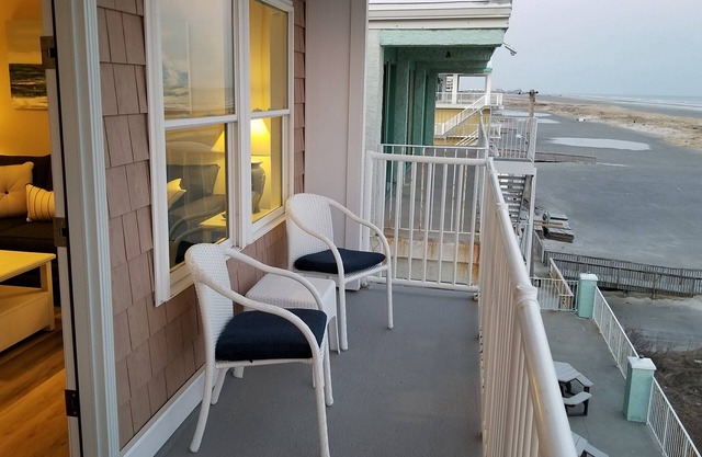 Welcome to "Ocean Sunrise". Renovated direct ocean front private end unit.