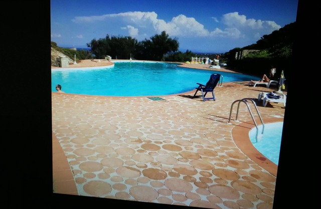 Wonderful view on two large veranda seas