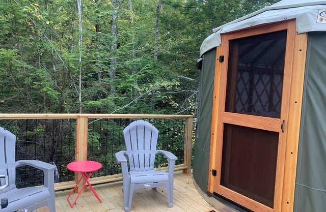Yurt Oasis in the woods of Hinsdale, NH