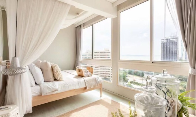 Na Chom Thian Condo | ห้องพัก 2 ห้องนอน พร้อมครัวเล็กเหมาะแก่การนำครอบครัวมาพักผ่อน ติดทะเล