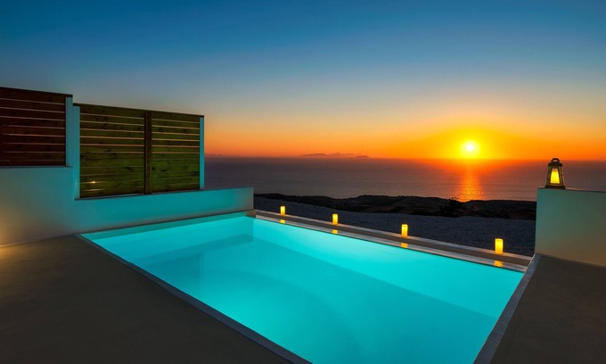 Vourvoulos House | 1 BD Grande Suite with Private Pool & Sea View - Siete Mares Luxury Suites