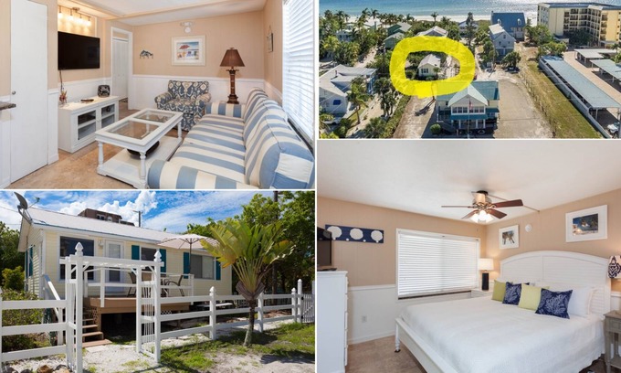 Fort Myers Beach Villa | 1 Bedroom Cottage - Gulf Beach Access - Pet Friendly
