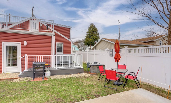 Port Clinton Cottage | 1 Block to Beach: Home w/Hot Tub in Port Clinton!
