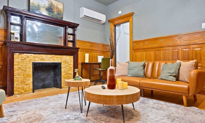 Upper Manhattan Apartment | 1 Min to Subway: King Bed, Luxe Airy Space + Patio