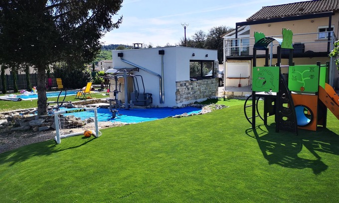 Saint-Martin-de-Valgalgues Other | 10 person house to rent in the Gard- Heated swimming pool-Play area