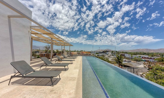 Downtown San Jose del Cabo Apartment | 1BR Rooftop & Pool in Cardinal
