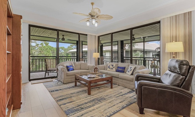 Bonita Bay Condo | 2/2 Corner Unit Condo in Bonita Bay! Large Lanai Space!