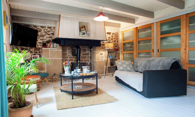 Paimpol House | 2/4p Noel Gîte en pierre Typique classé, proche Îles de Bréhat, poêle Bois WIFI