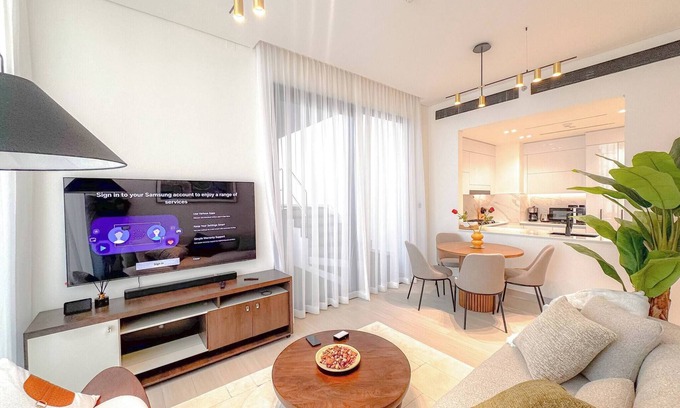 Jumeirah Village Apartment | 2 Bed, Private Pool, Big Terrace, Solysian Stay