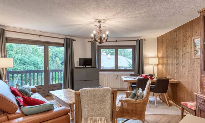 Megeve Apartment | 2-bedroom apartment with pool and WiFi, near Megève center