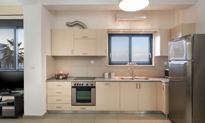Agia Marina Apartment | 2 Bedrooms Apartments on the sea Ag. Mariana, Chania, Crete.