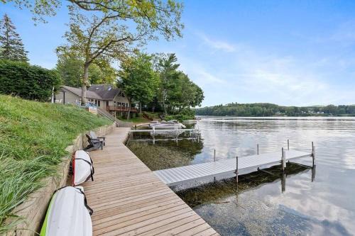 Newaygo House | 2 Lakefront Cottages with Docks, Bikes, BBQ