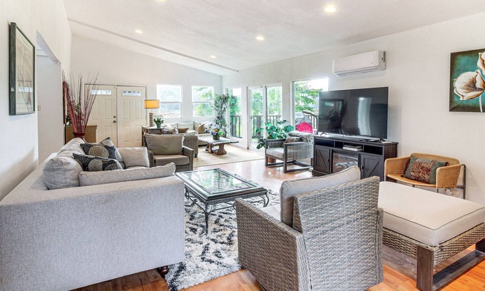 Coos Bay House | 2 Mi to Downtown Coos Bay: Home w/ Deck, Fire Pits
