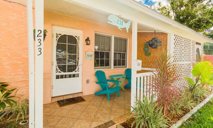 Cocoa Beach Cottage | 233 Cocoa Beach Stay Cottages - Pet Friendly, downtown, walk to the beach!