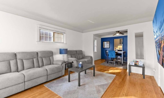 Detroit Apartment | 2BR Detroit Getaway – 1 Block from Joe Louis Greenway and 5 Miles to Downtown